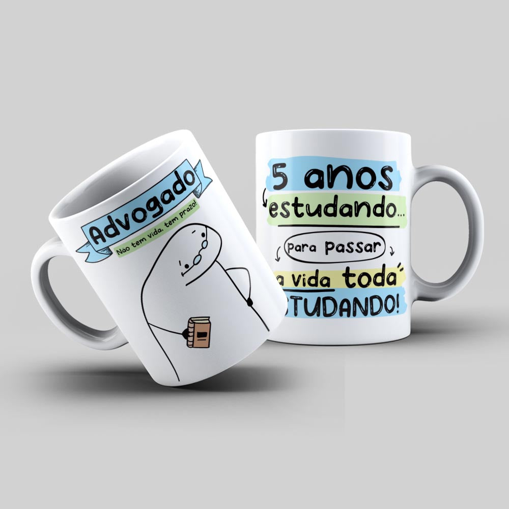 Caneca Flork Profissão Advogado Personalizada