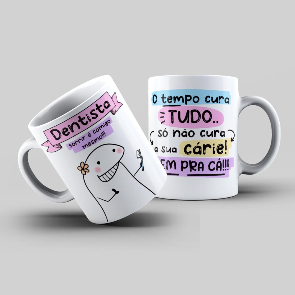 Caneca Flork Profissão Dentista Personalizada