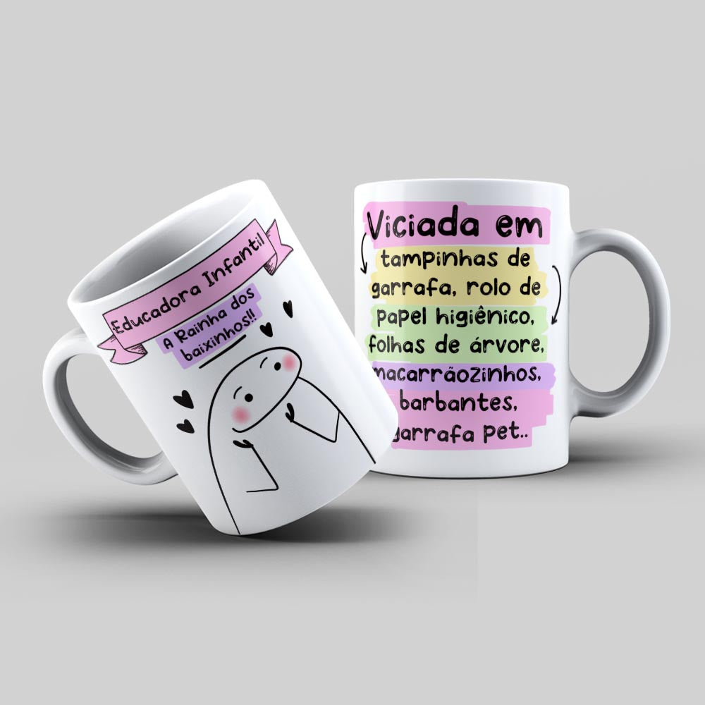 Caneca Flork Profissão Educadora Infantil Personalizada