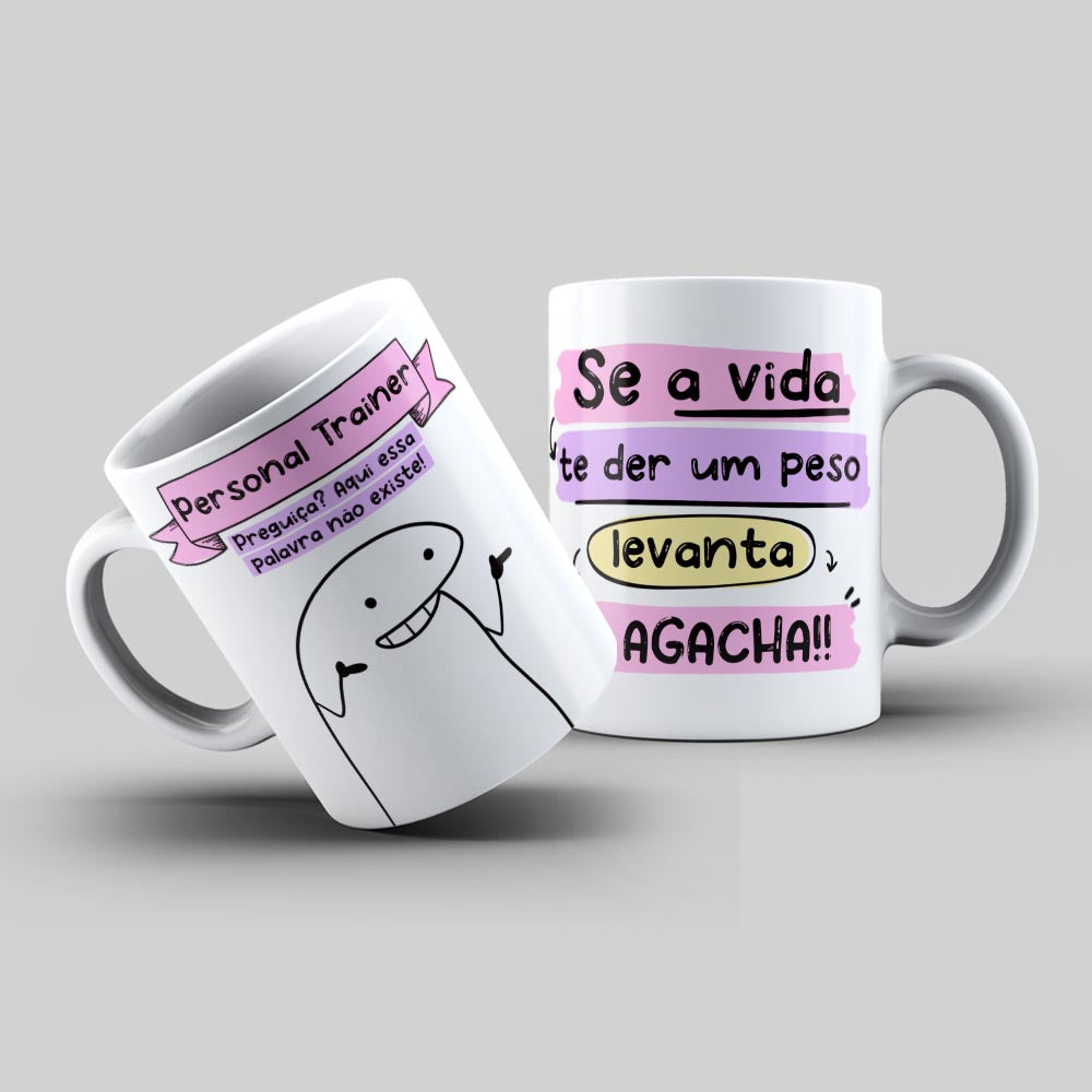 Caneca Flork Profissão Personal Trainer Personalizada