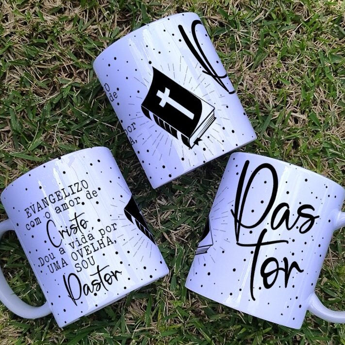 Caneca Branca Evangélica (Pastor)