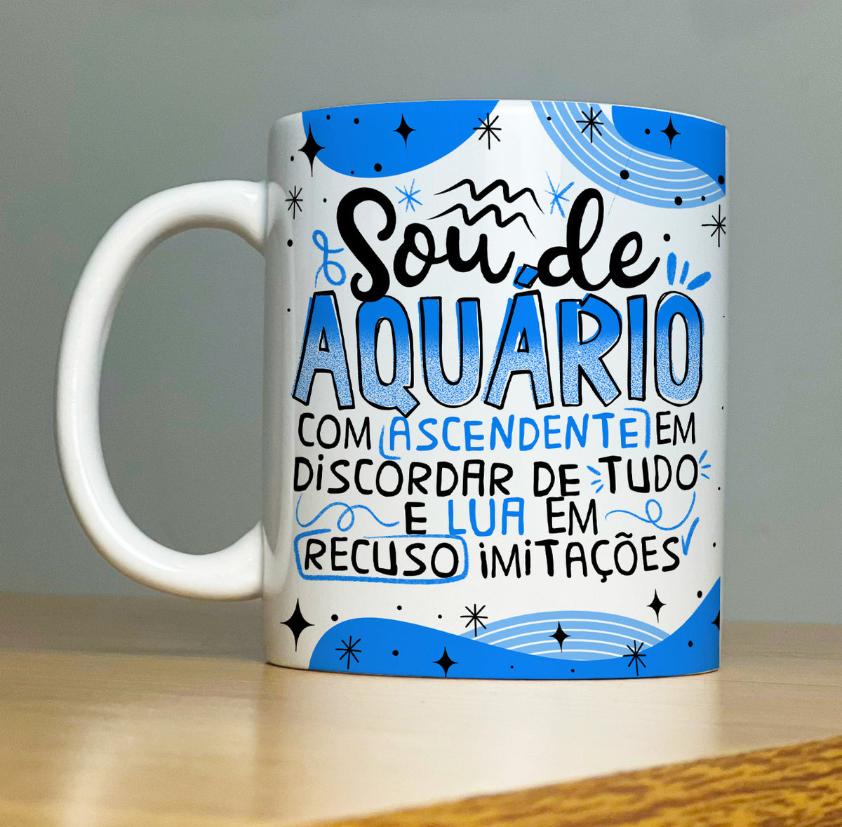 Caneca Signo Aquário (Horóscopo)