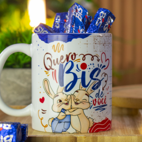 Caneca de Páscoa "Quero Bis de Você