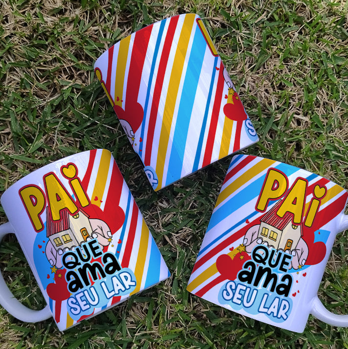 Caneca Personalizada Dia dos Pais (Que Ama Seu Lar)