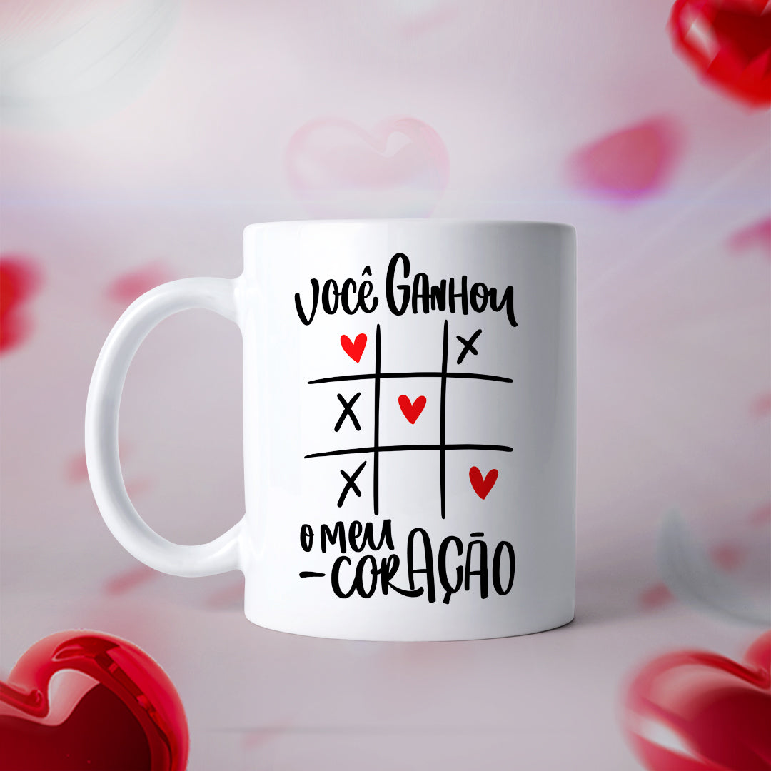 Caneca Personalizada (Você Ganhou Meu Coração)