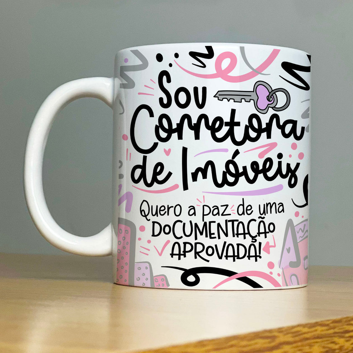 Caneca Personalizada Profissão Corretora de Imóveis