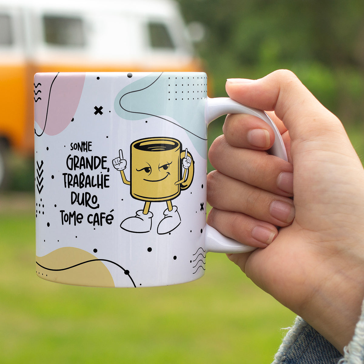 Caneca Frase Engraçada Tome Café