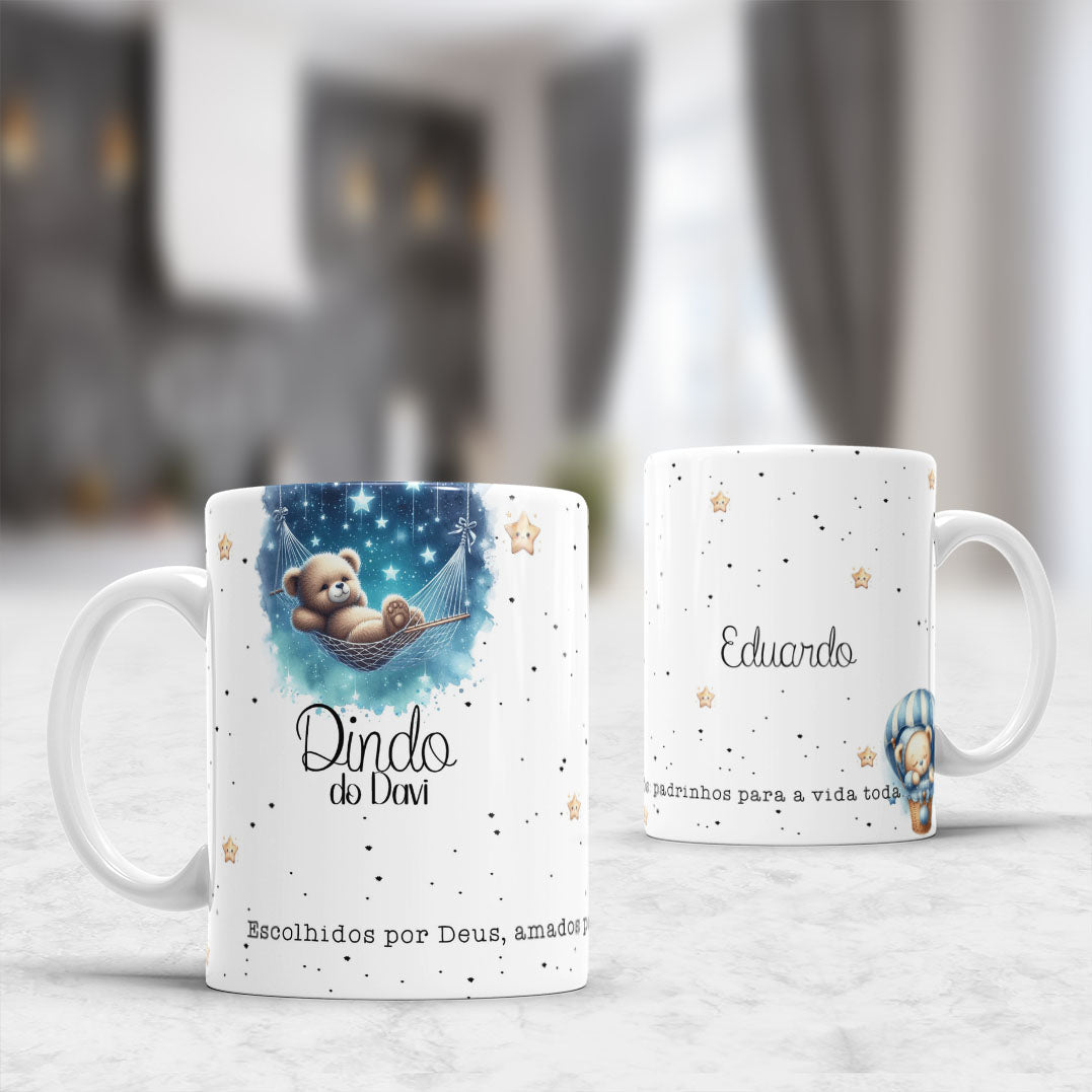 Caneca Convite Padrinho Dindo
