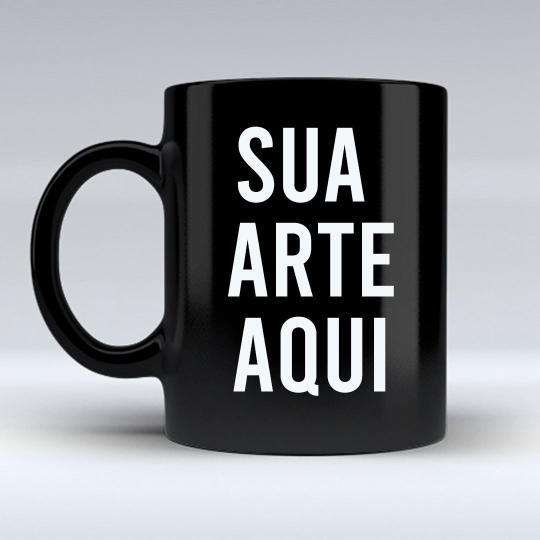 Caneca Preta Personalizada 325ml