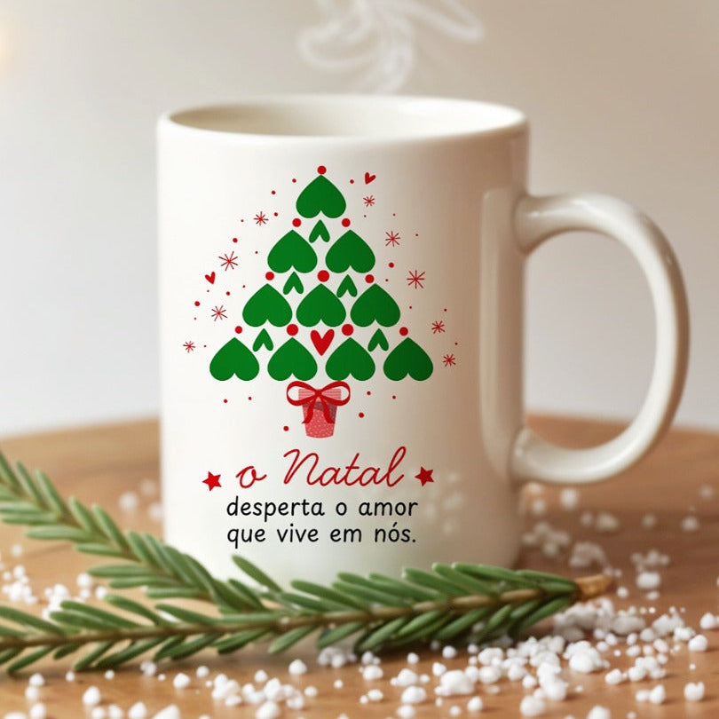 Caneca Personalizada "O Natal desperta o Amor"