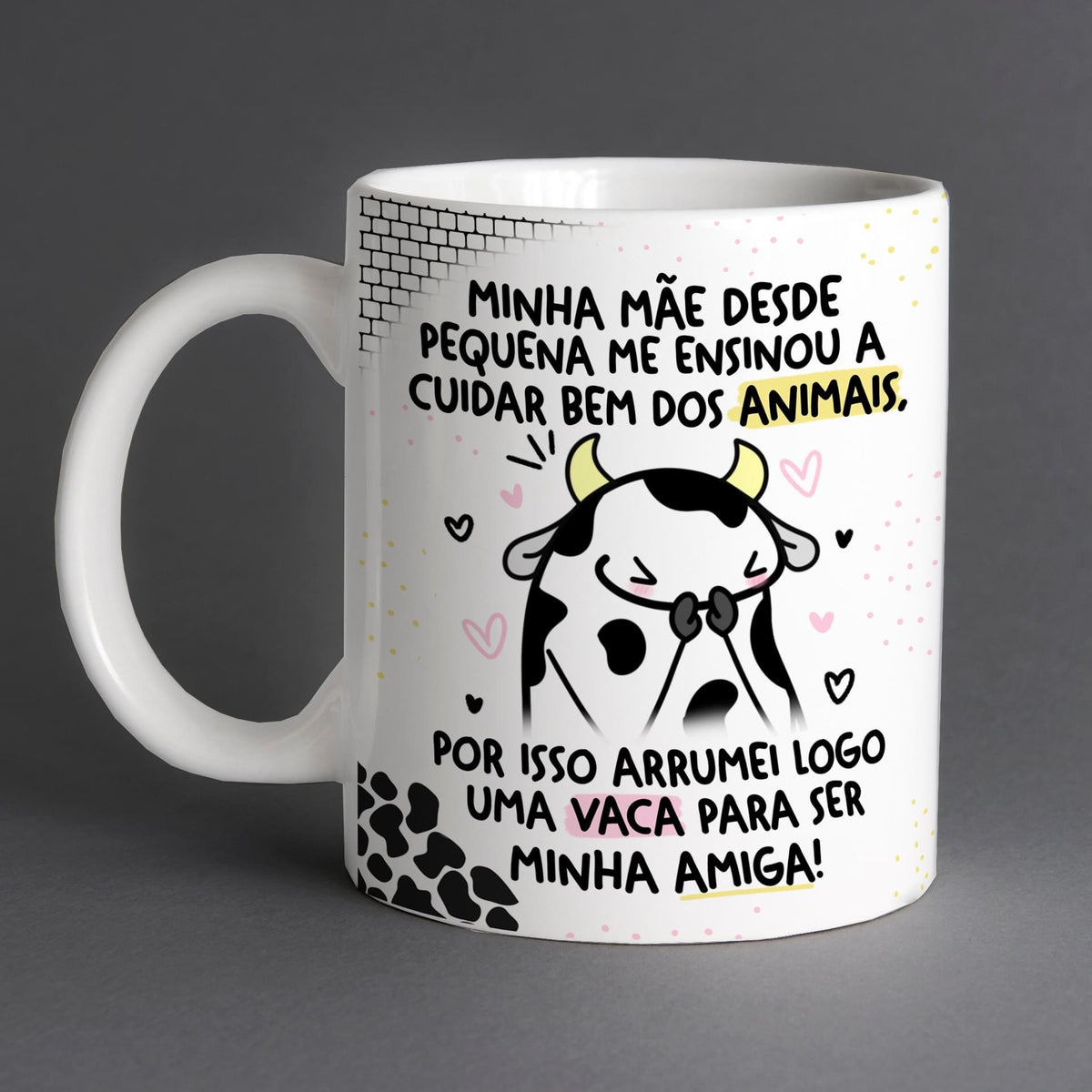 Caneca Personalizada Amiga Vaca