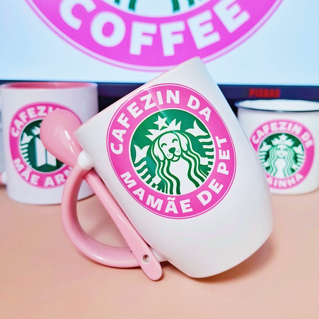 Caneca de Porcelana Cafezin da Mamãe de Pet