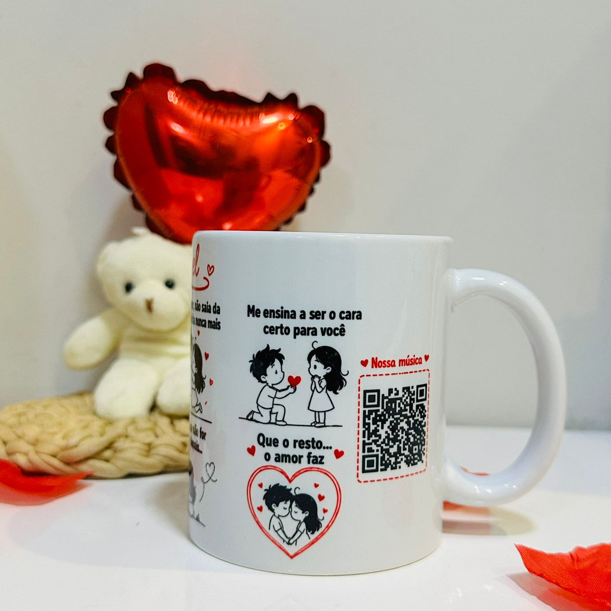 Caneca Personalizada (Musical com o nome do Casal)