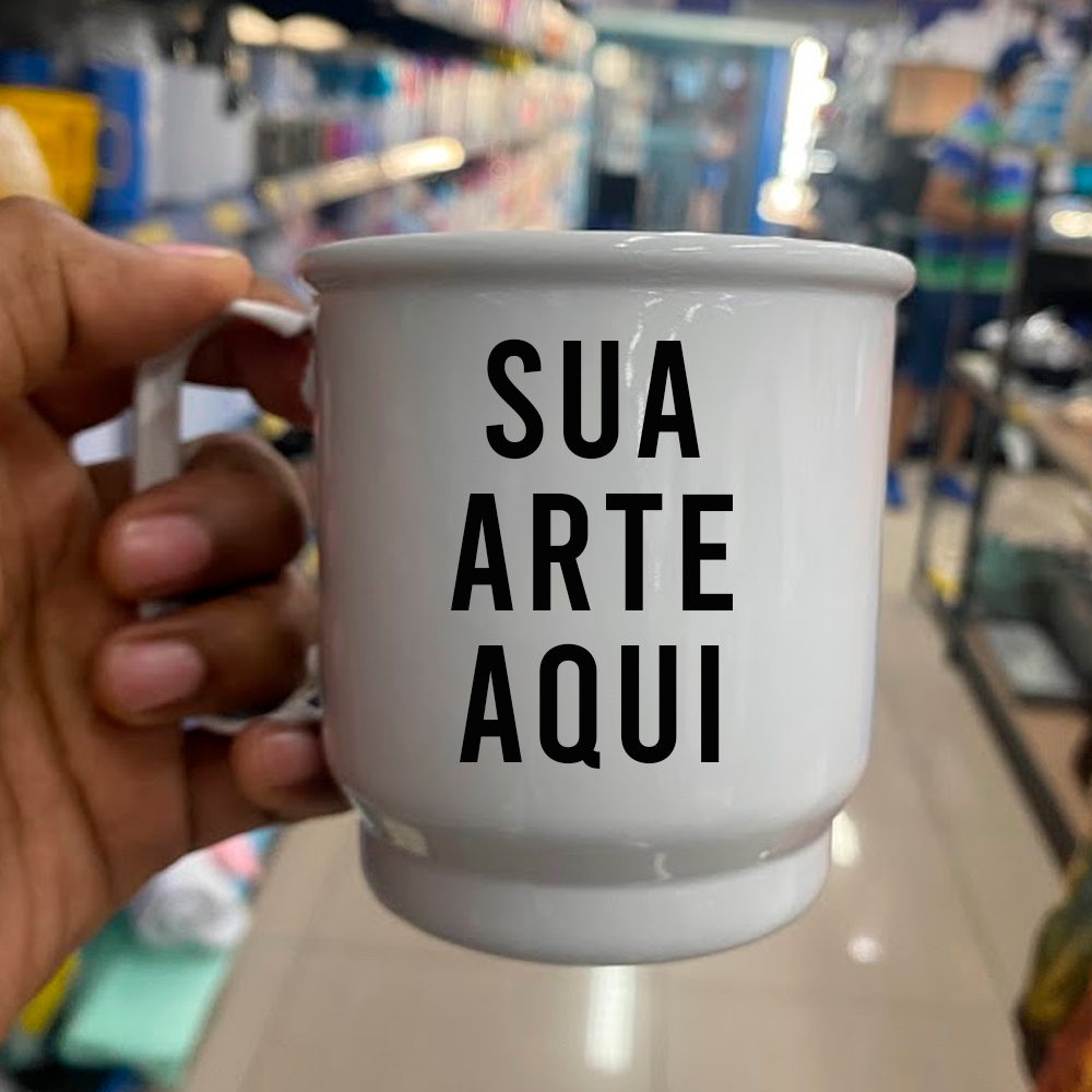 Caneca de Alumínio Branca Personalizada 400ml