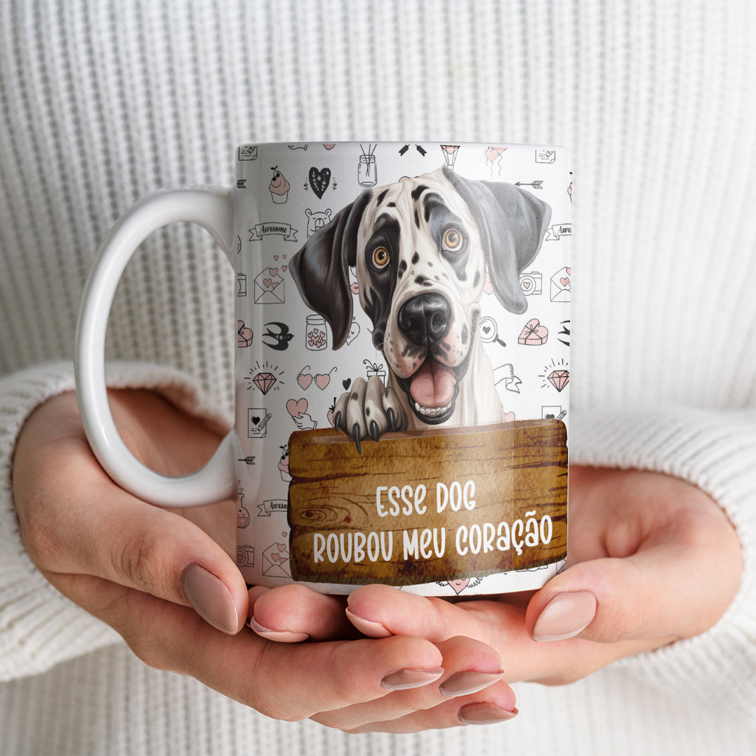Caneca de Cerâmica Cachorro Dálmata