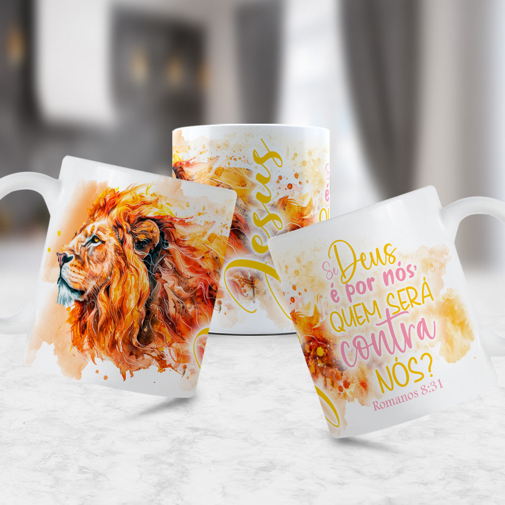 Caneca Personalizada Deus é por nós