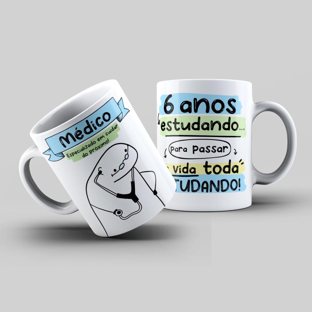 Caneca Flork Profissão Médico Personalizada