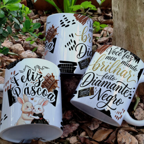 Caneca Páscoa Diamante Negro "Você Faz meu..."