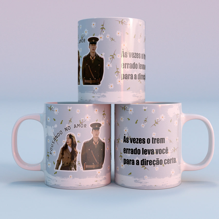Caneca Dorama Porcelana Pousando no Amor