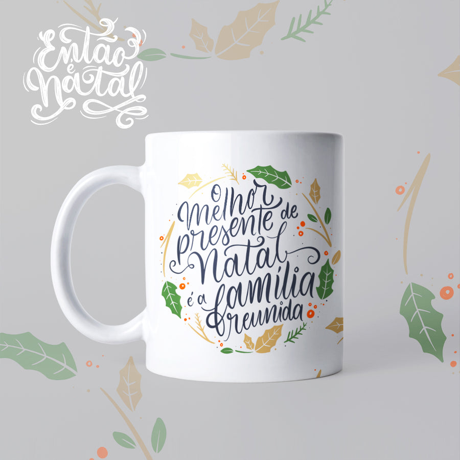 Caneca Feliz Natal O melhor Presente 325ml