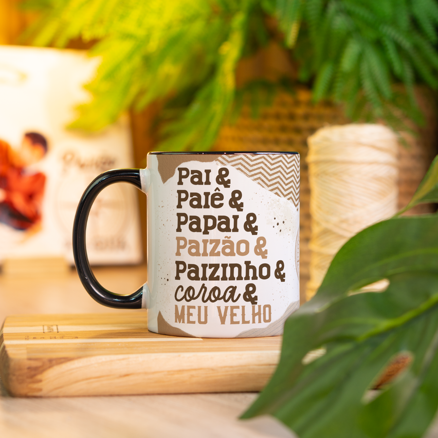 Caneca Dia dos Pais Alça Colorida (Pai...)