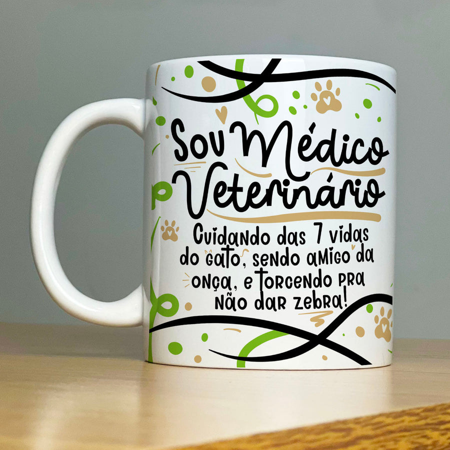 Caneca Personalizada Profissão Médico Veterinário