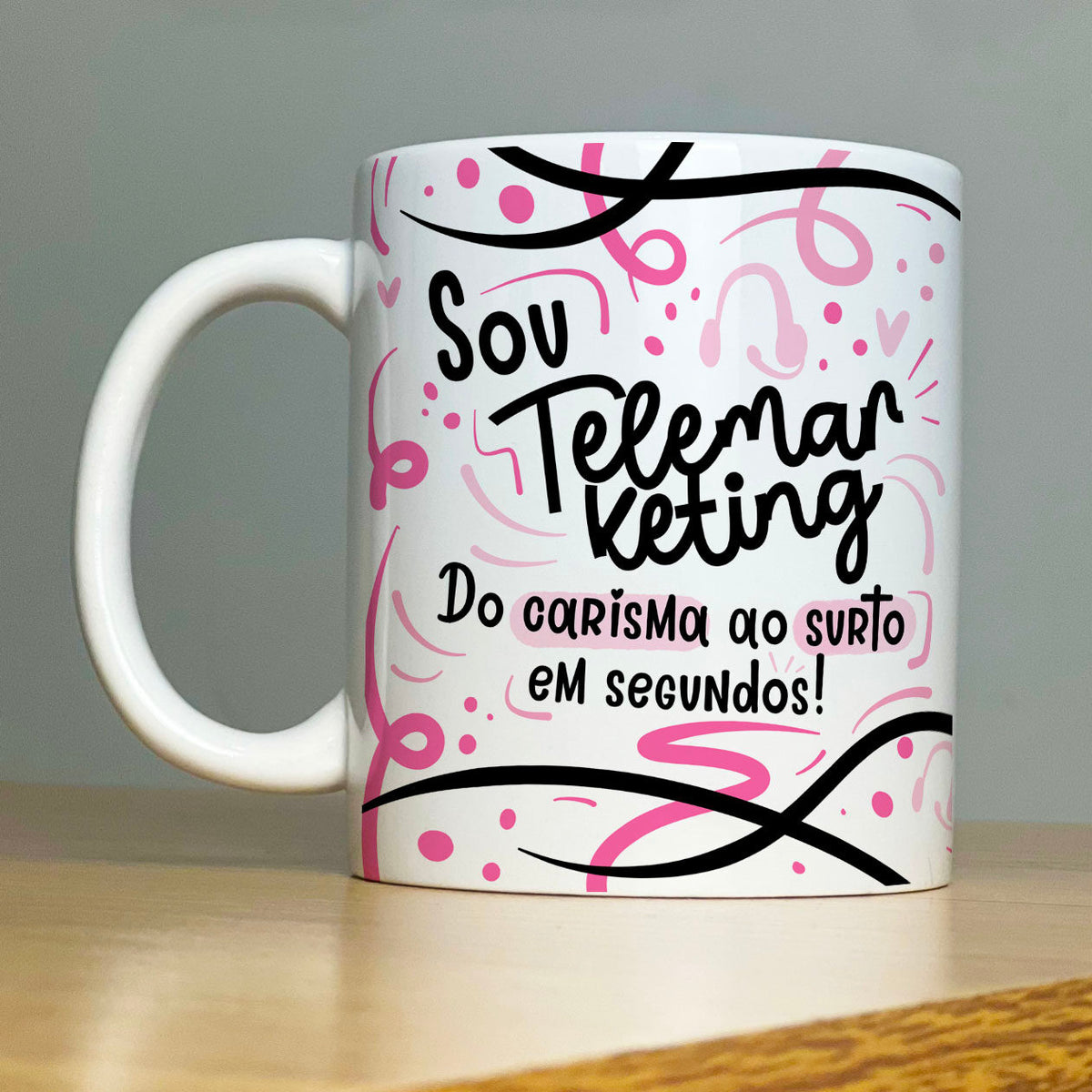 Caneca Personalizada Profissão Telemarketing