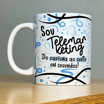 Caneca Personalizada Profissão Telemarketing