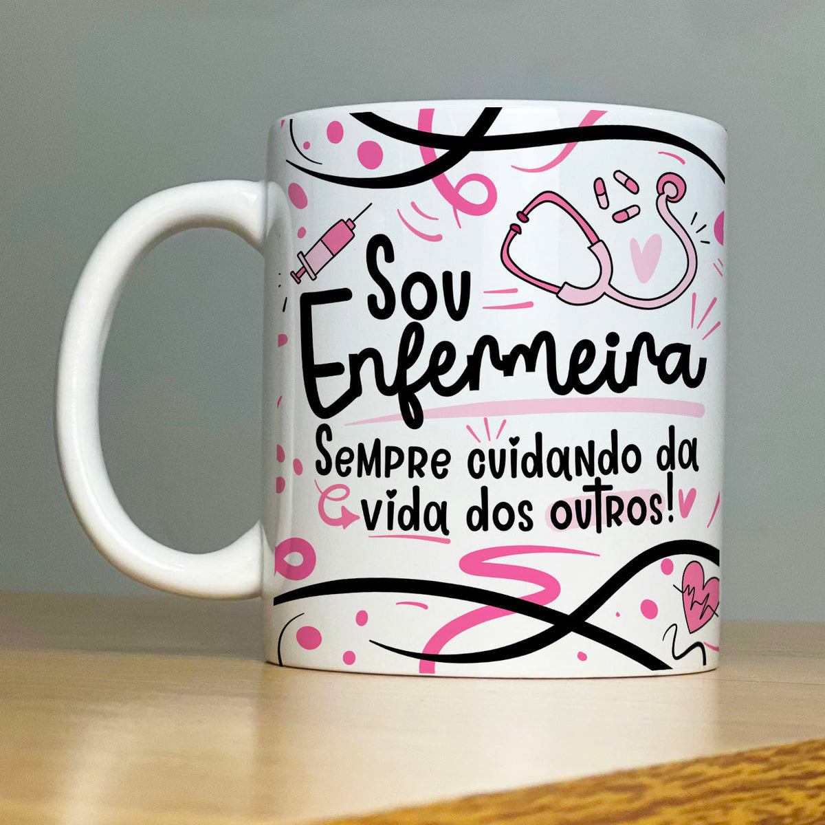 Caneca Personalizada Profissão Enfermeira