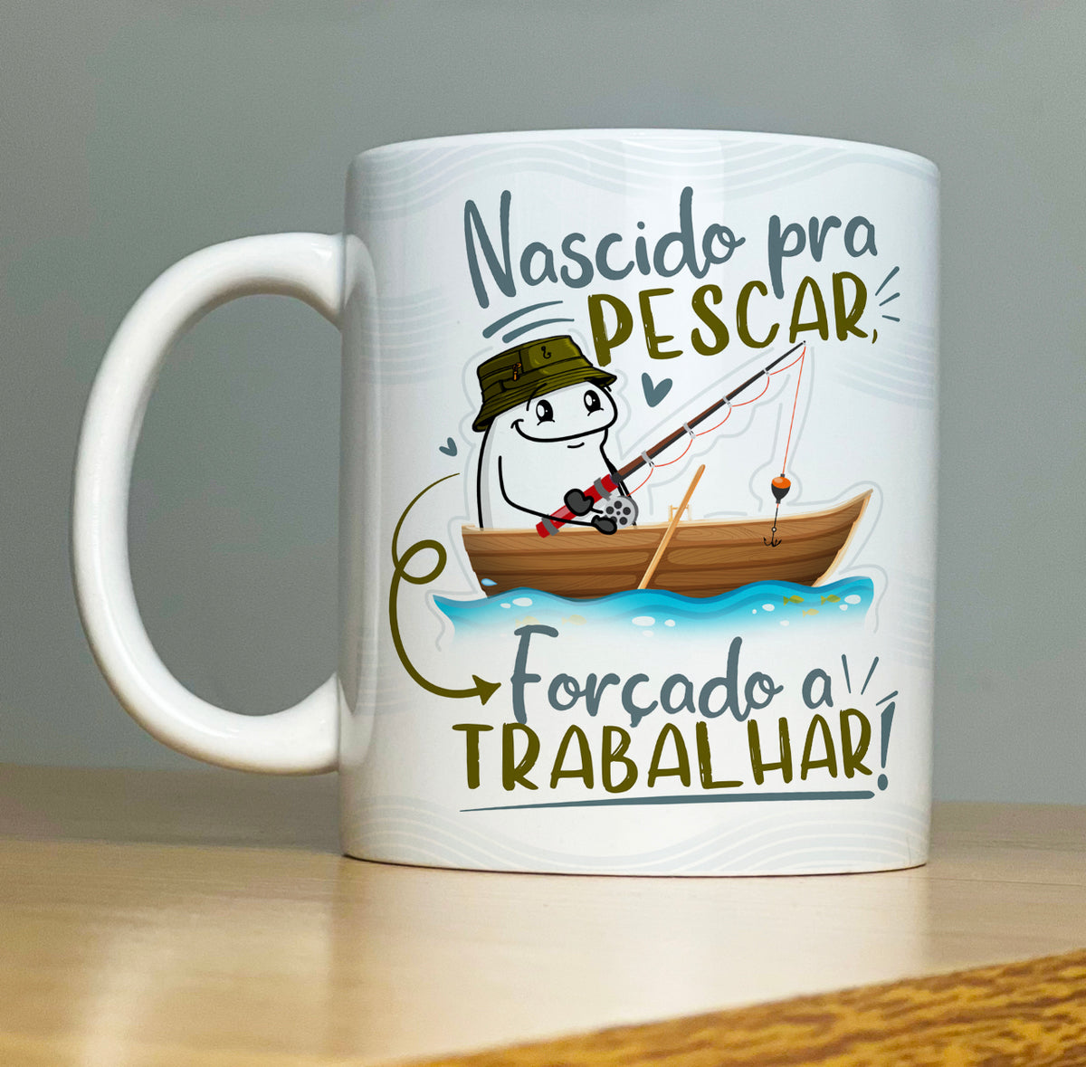 Caneca Personalizada Dia dos Pais Pai Pescador