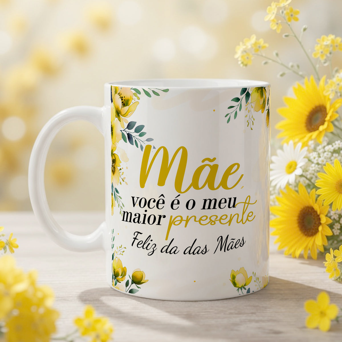 Caneca Porcelana Mãe Você é meu Amor
