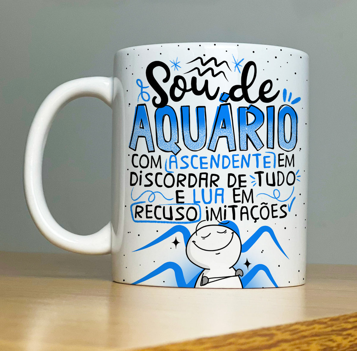 Caneca Signo Aquário (Horóscopo)