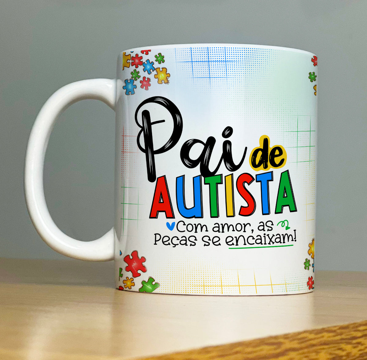 Caneca Dia dos Pais Pai de Autista
