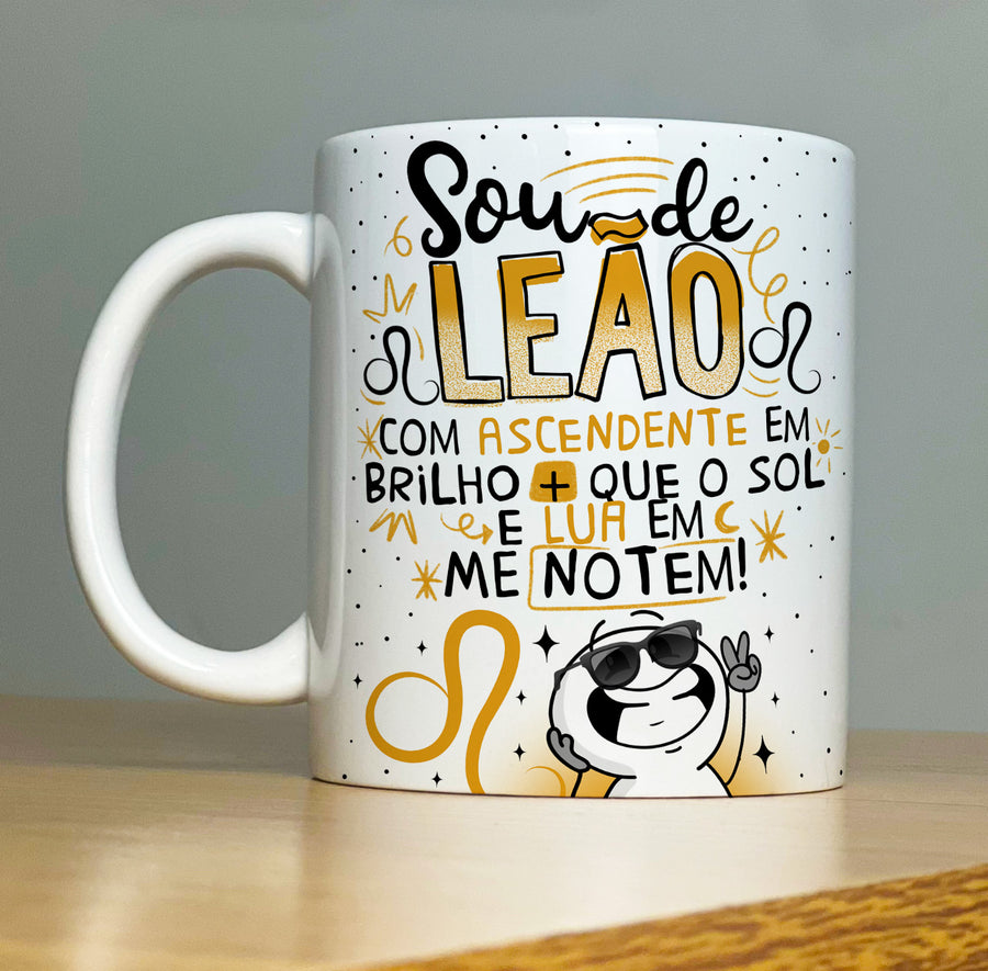 Caneca Signo de Leão (Horóscopo)