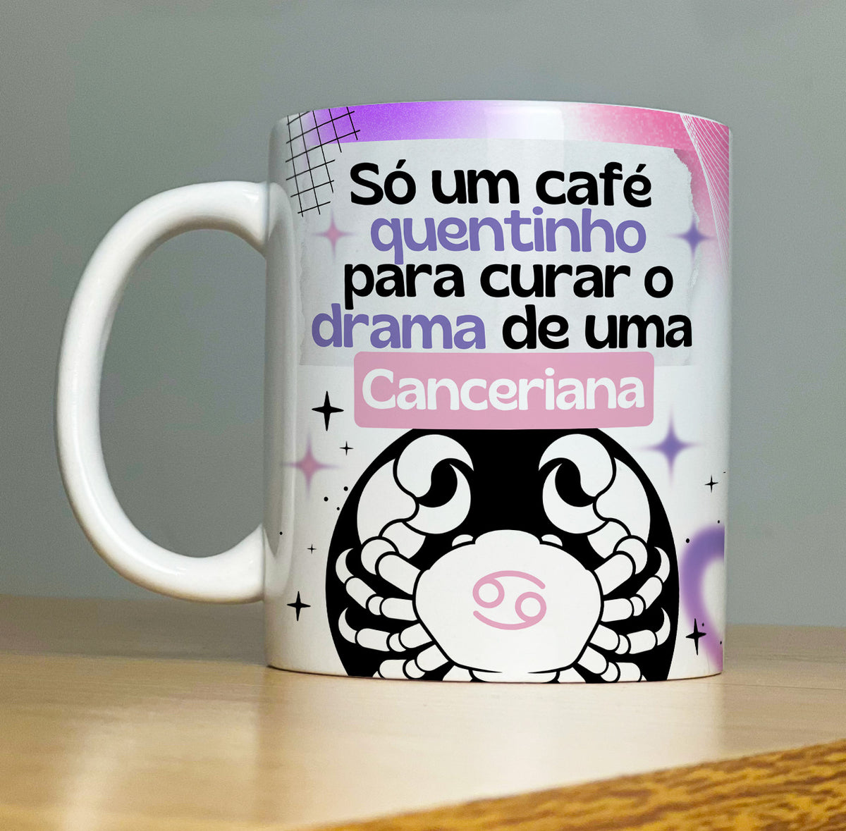 Caneca Signo Câncer (Horóscopo)