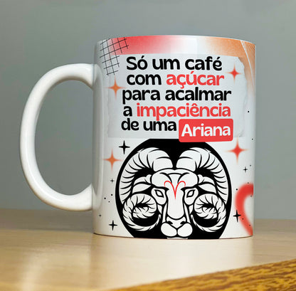 Caneca Signo de Áries (Horóscopo)