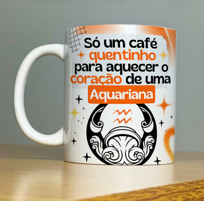 Caneca Signo Aquário (Horóscopo)