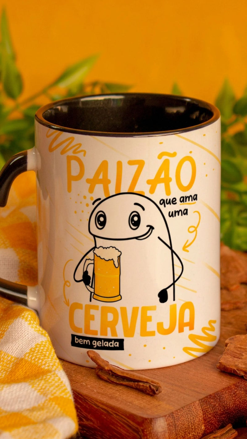 Caneca Dia dos Pais Alça de coração Paizão