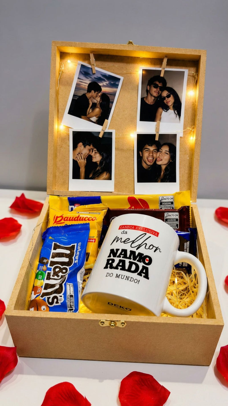 Caixa Presente Romântica Personalizada 💝
