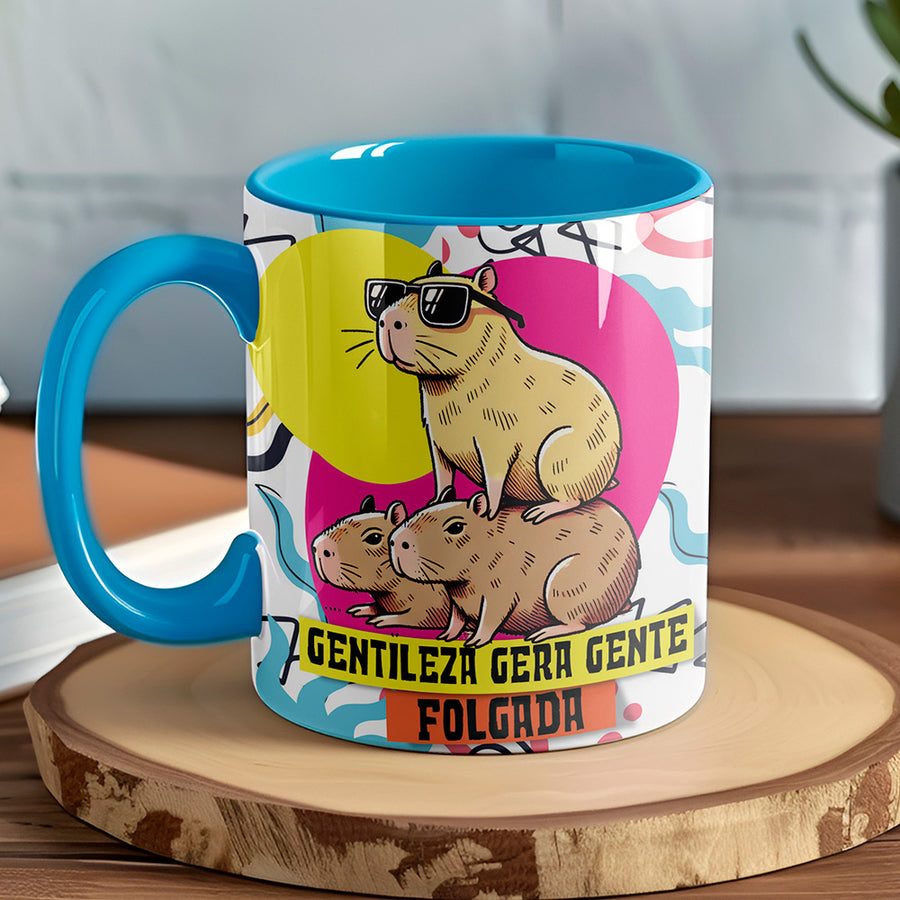 Caneca Frase Engraçada Café Gentileza