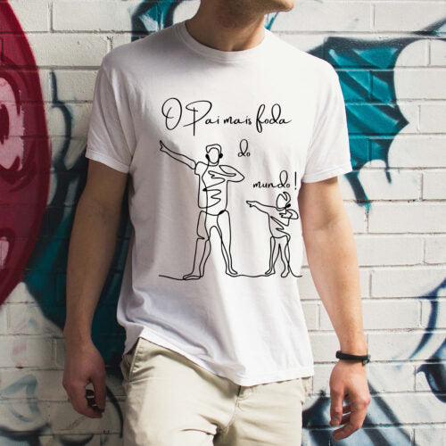Camisa Branca Dia dos Pais (Pai Mais Foda)