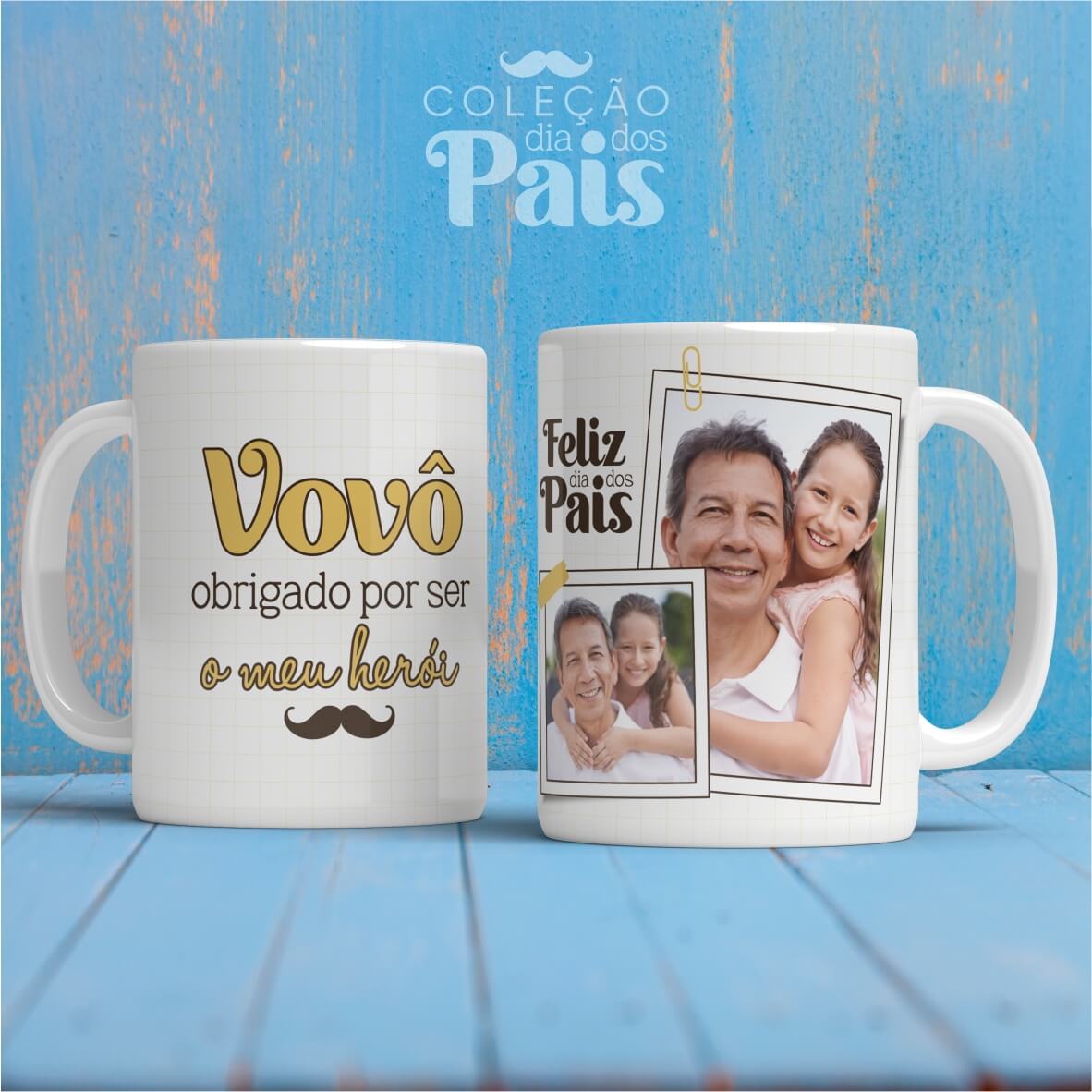 Caneca Personalizada Dia dos Pais (Vovô)