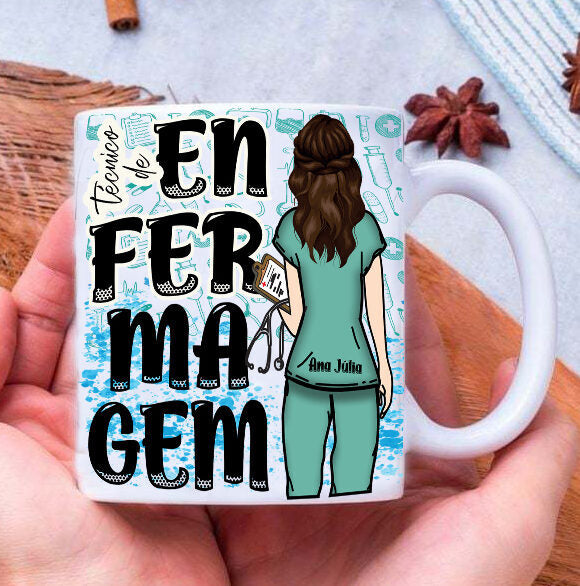 Caneca Profissão Enfermagem (unidade)