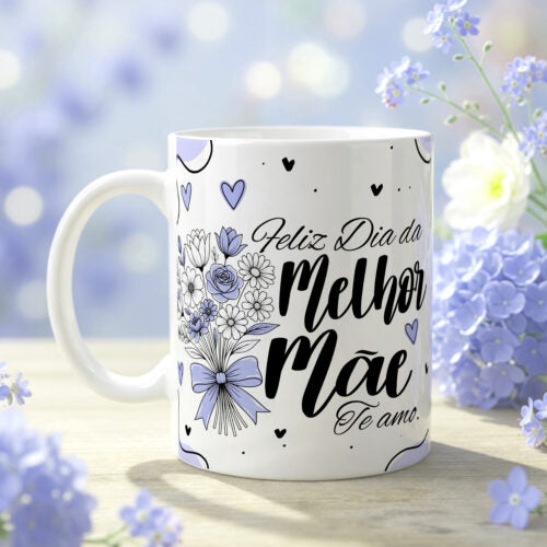 Caneca Porcelana Mãe Melhor Mãe