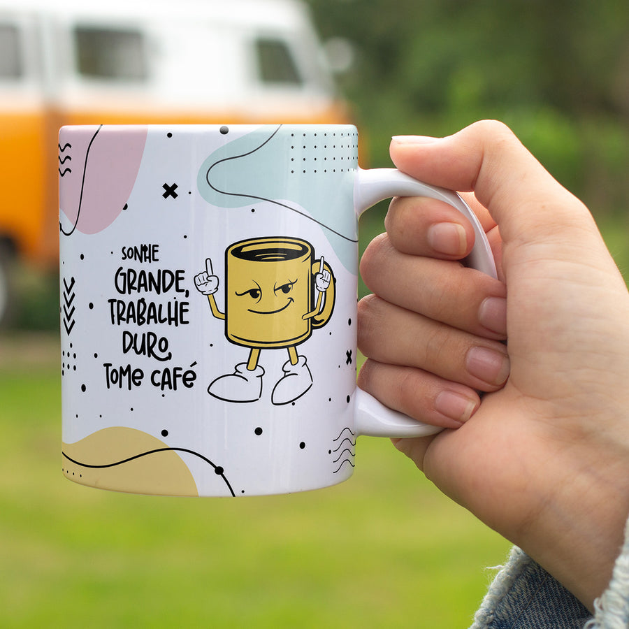 Caneca Frase Engraçada Tome Café