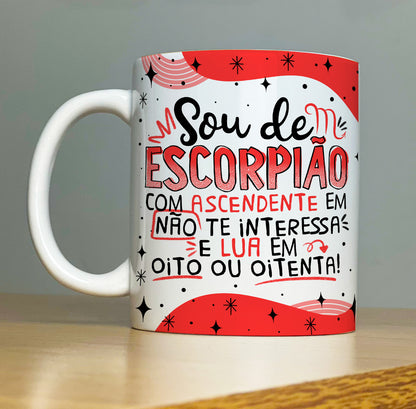 Caneca Signo de Escorpião (Horóscopo)
