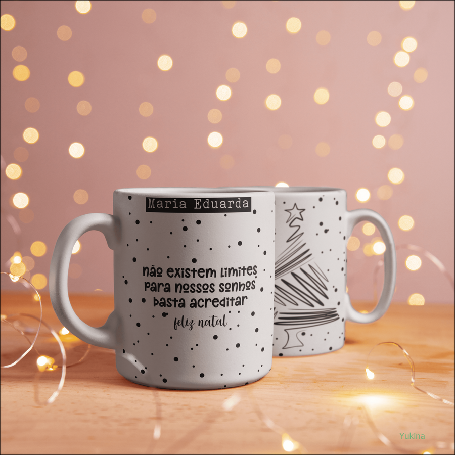 Caneca Feliz Natal Frase
