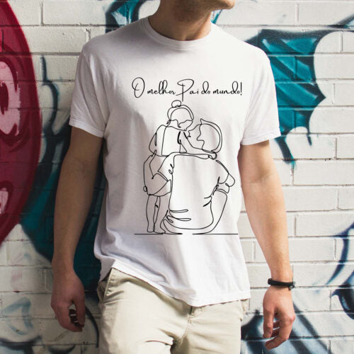Camisa Branca Dia dos Pais (Melhor Pai)