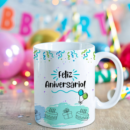 Caneca Personalizada Aniversário (Com Nome)