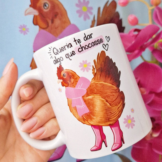 Caneca Personalizada "Queria te dar Algo que chocasse"